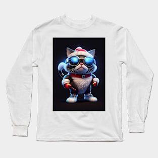 Cute Cosmic Cat Long Sleeve T-Shirt